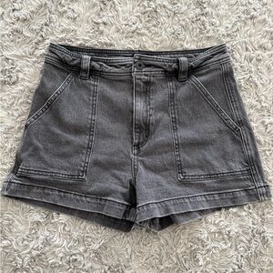Roark Charcoal Jean Shorts for Women